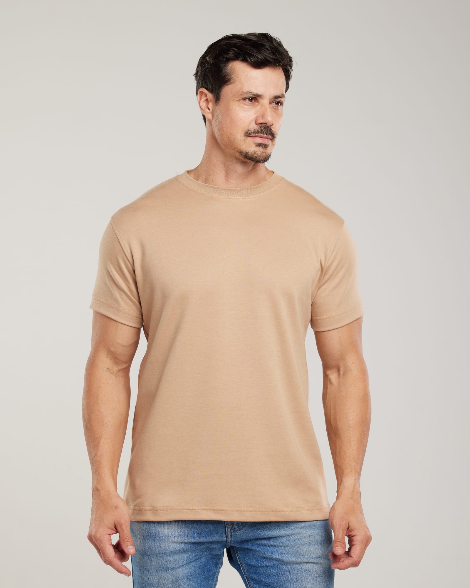 Camiseta Algodão Egípcio Regular Fit — Lunfe Atacado — foto 8