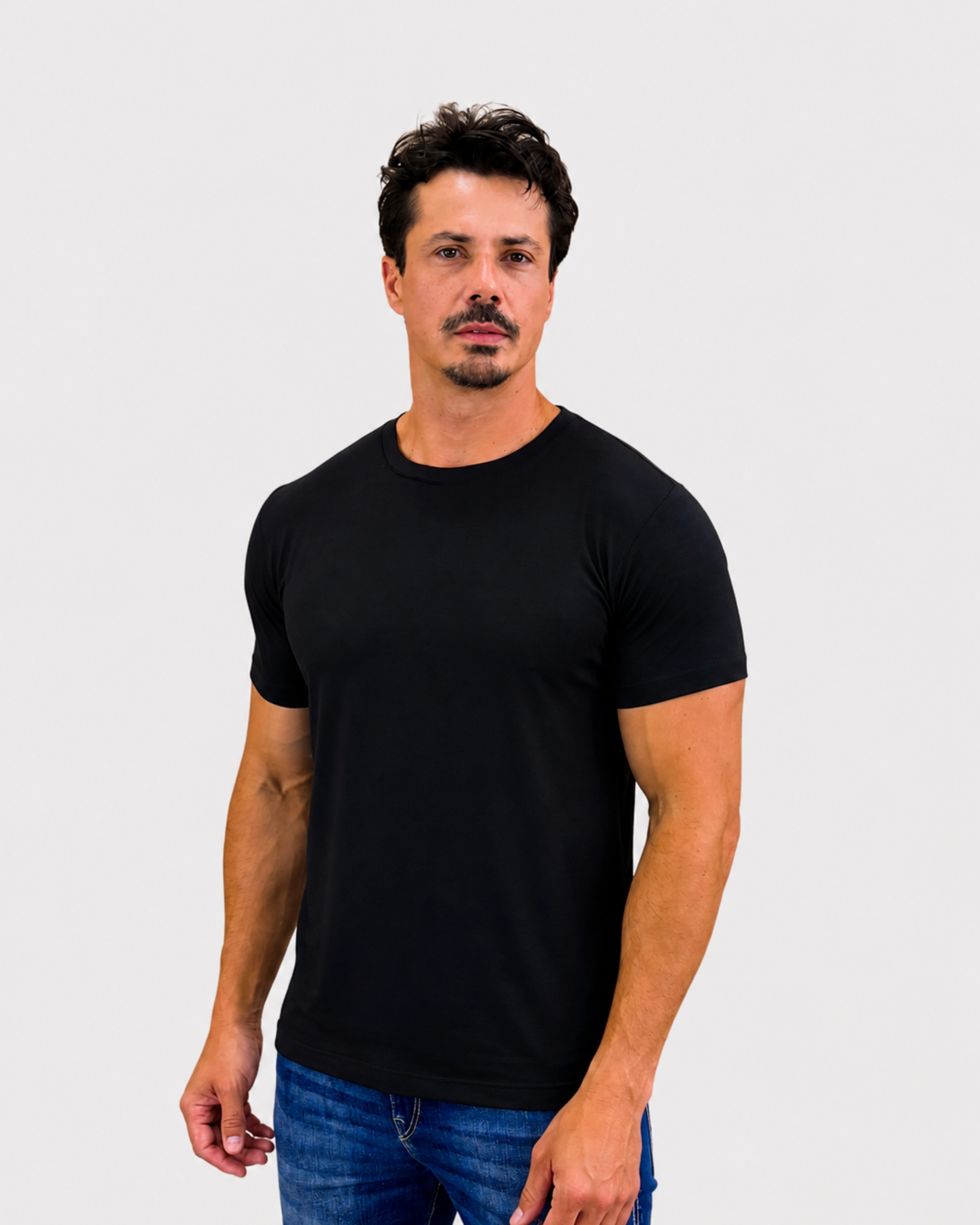 Camiseta Modal Tech Preto — Lunfe Atacado — foto 8