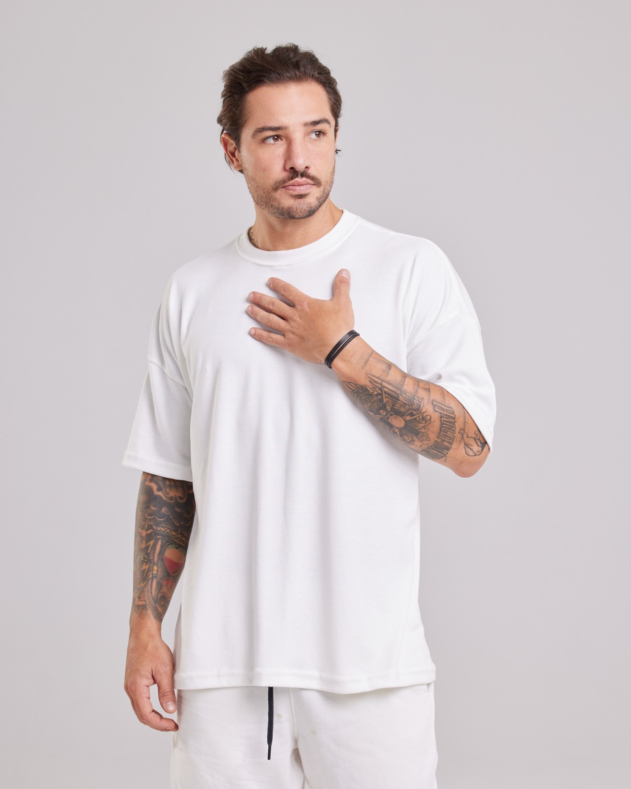 Camiseta Lisa Oversized Suedine Peruano Atacado
