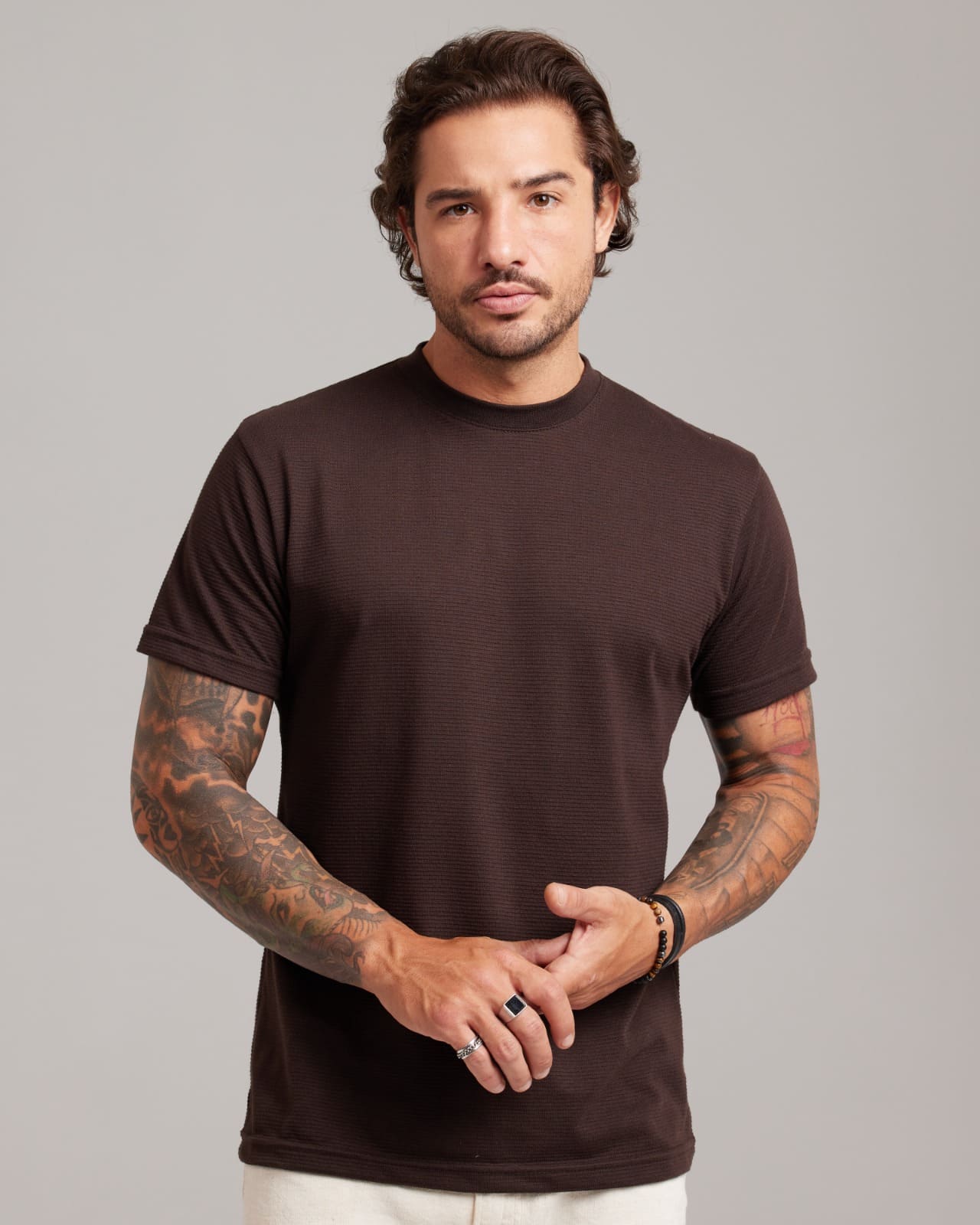 Camiseta Ripple Texture — Lunfe Atacado — foto 6