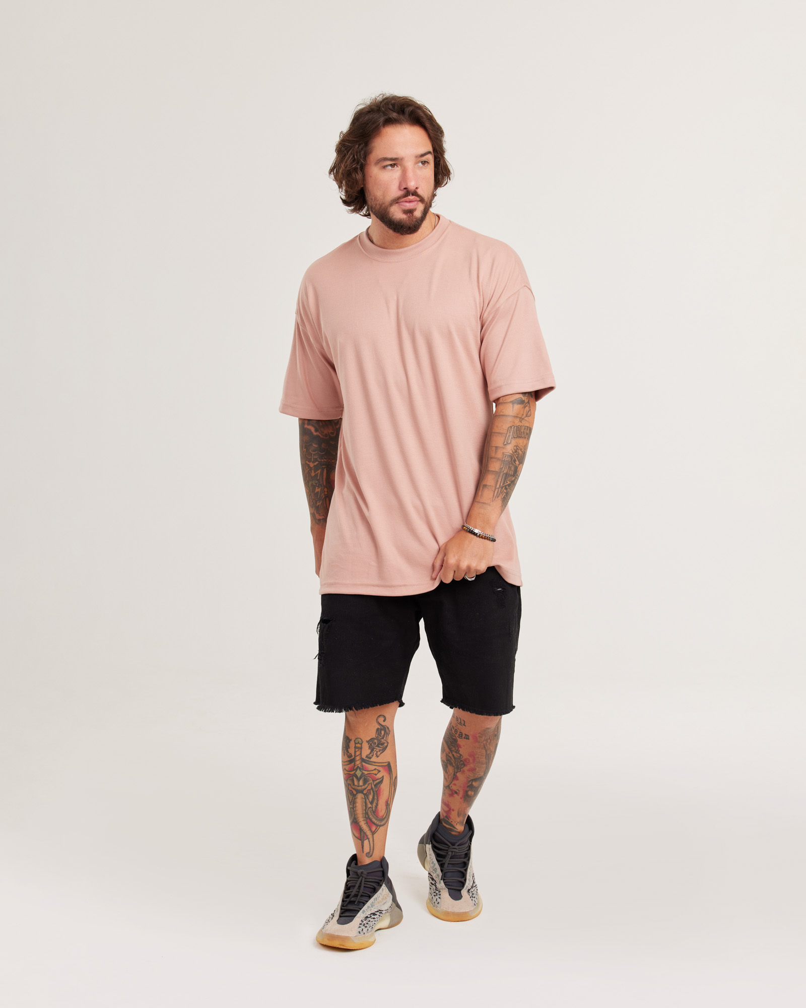 Camiseta Oversized Malhão Suedine — Lunfe Atacado — foto 5