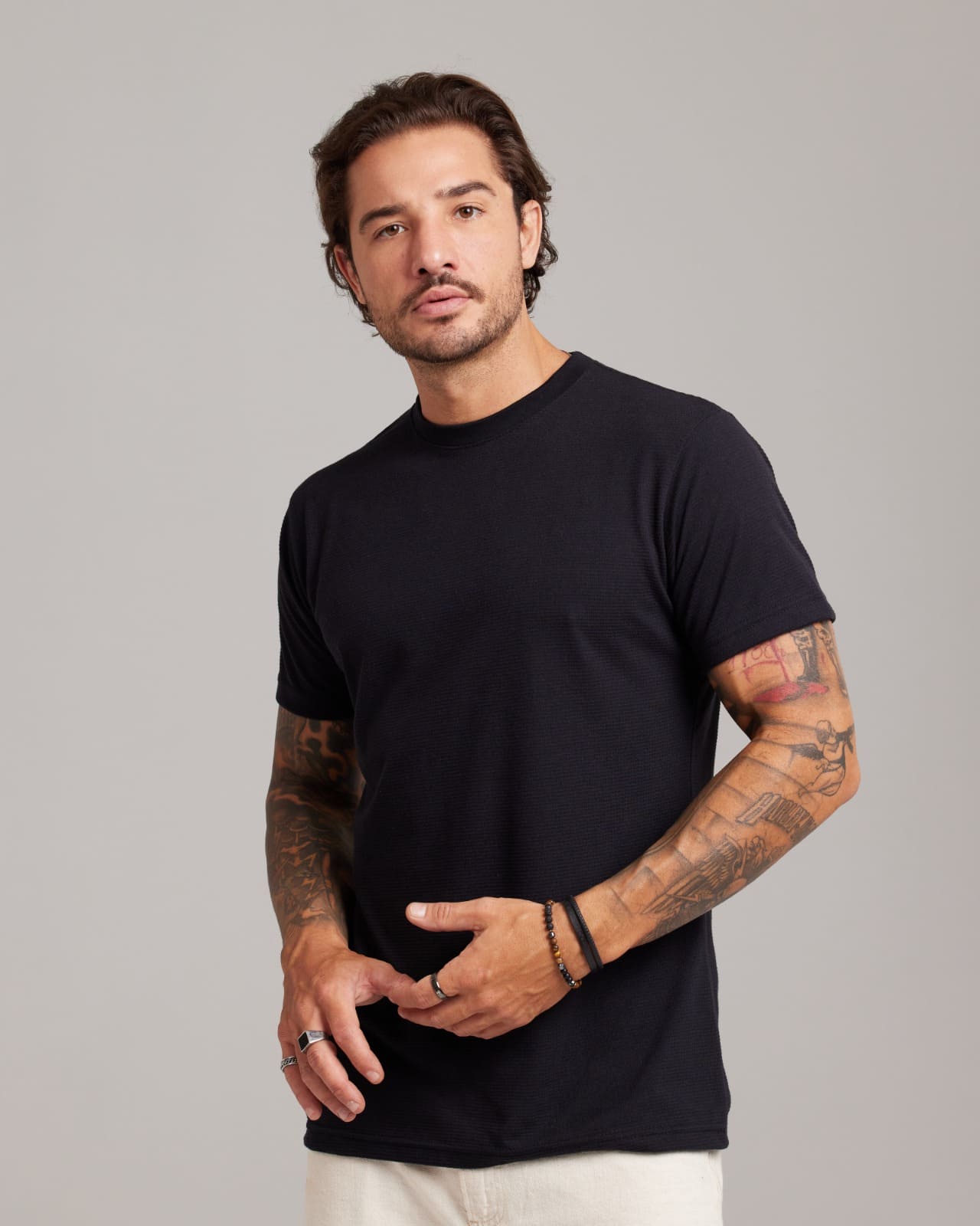 Camiseta Lisa Ripple Texture Atacado