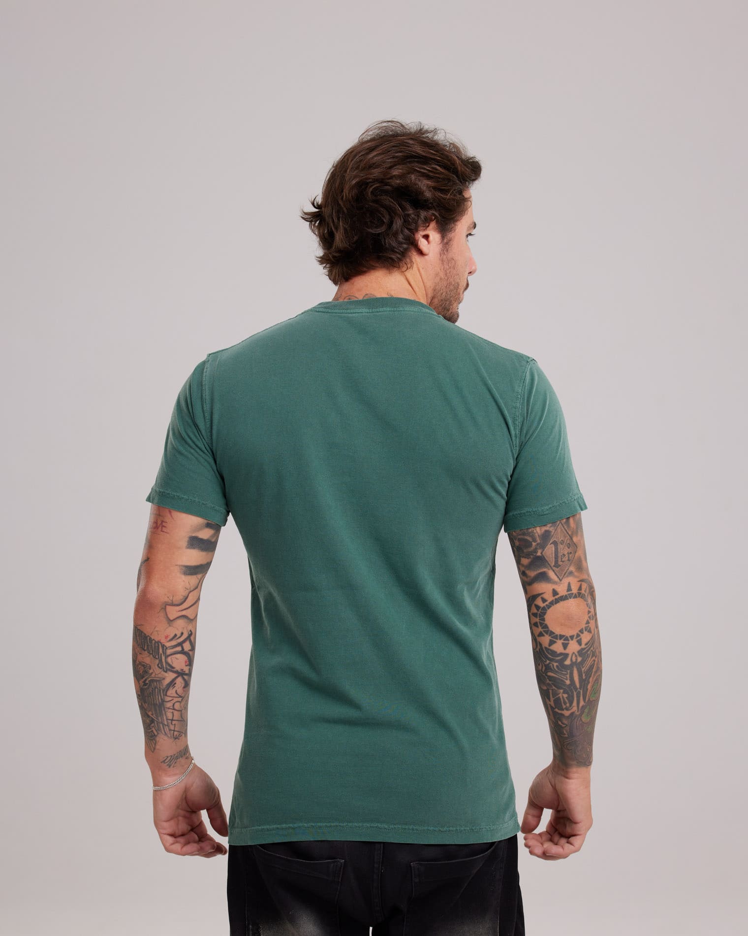 Camiseta Estonada Stone Wash Clássica — Lunfe Atacado — foto 8
