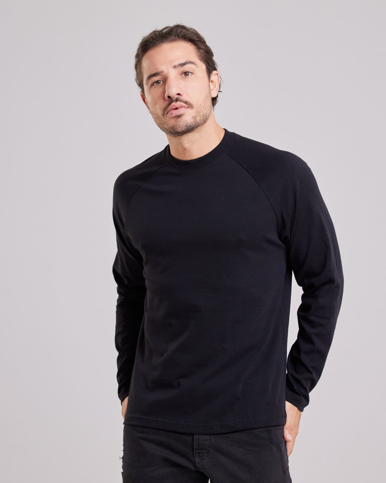 Blusa Raglan Manga Longa — Lunfe Atacado — foto 5