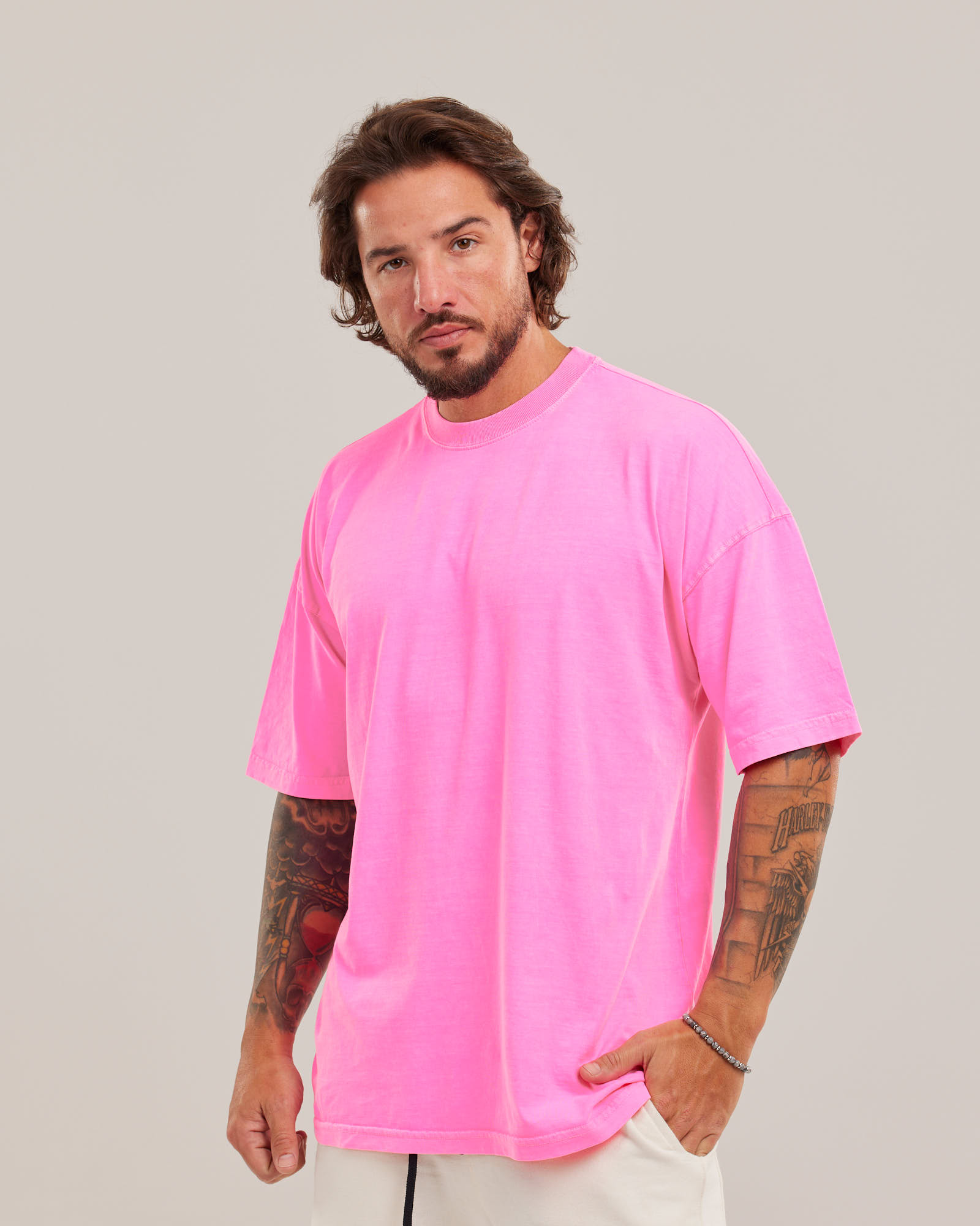 Camiseta Oversized Estonada Vintage — Lunfe Atacado — foto 3