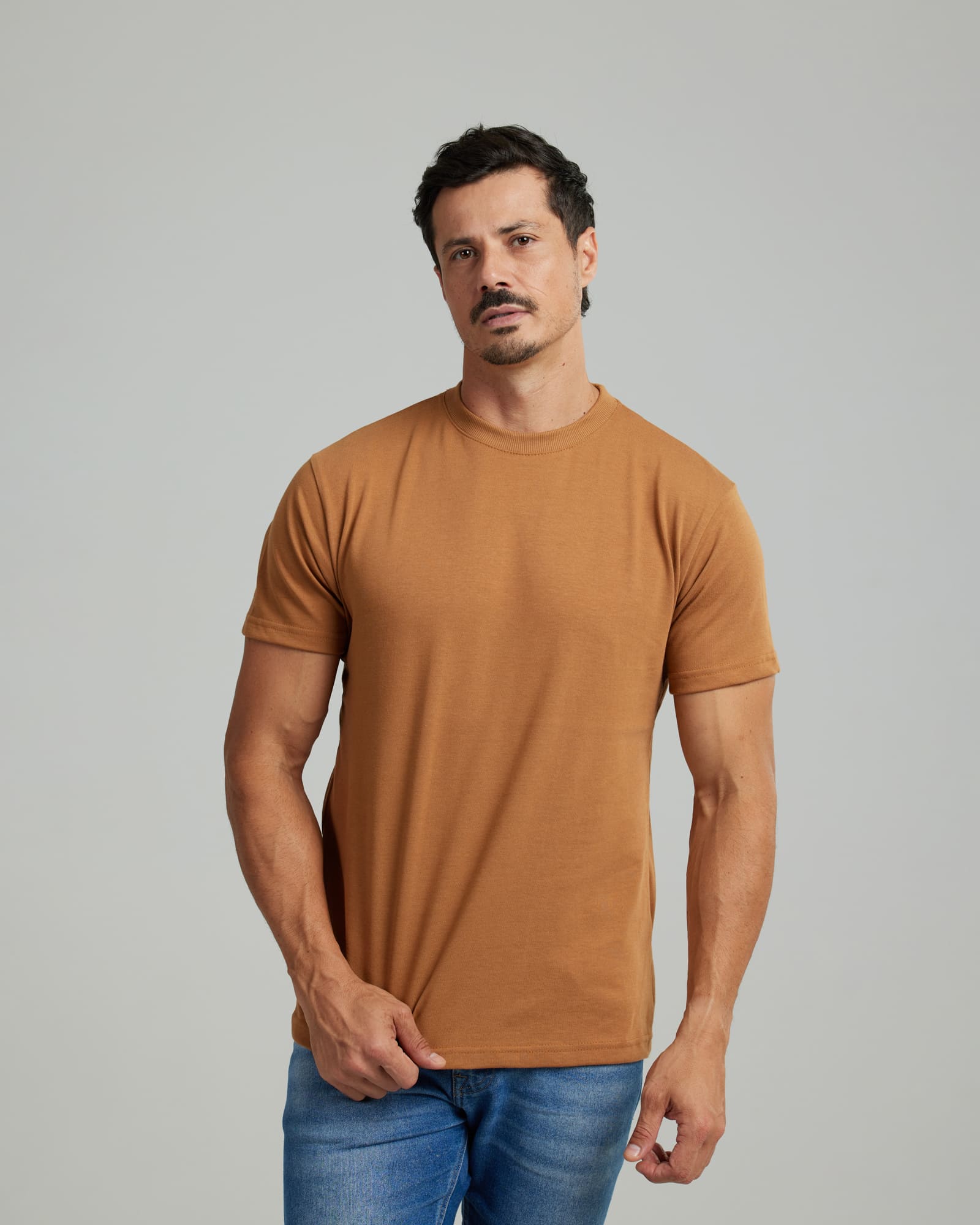 Camiseta Malhão Compact Caramelo — Lunfe Atacado — foto 5