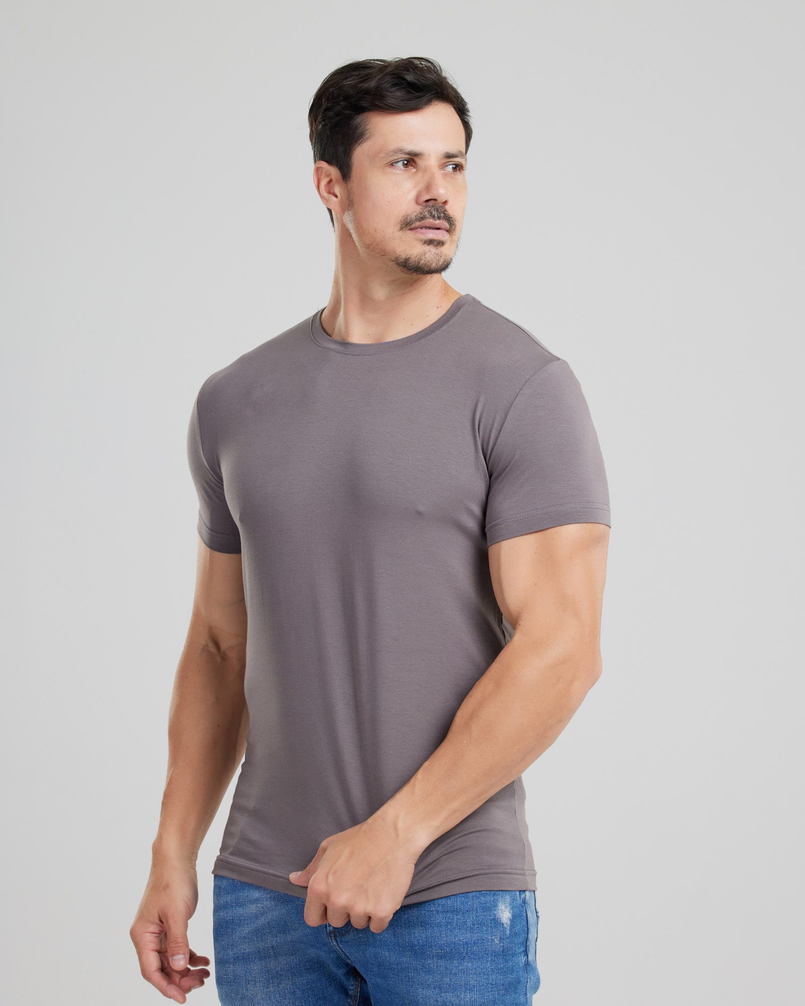 Camiseta Cotton Pima Slim Fit — Lunfe Atacado — foto 8