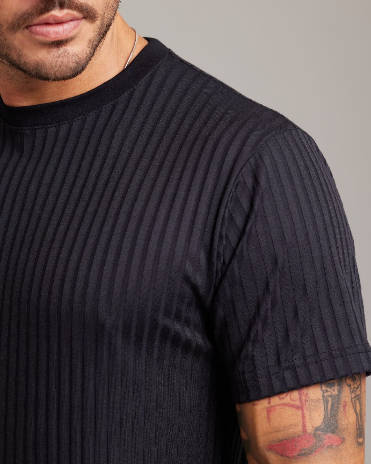 Camiseta Plissé Texture — Lunfe Atacado — foto 6
