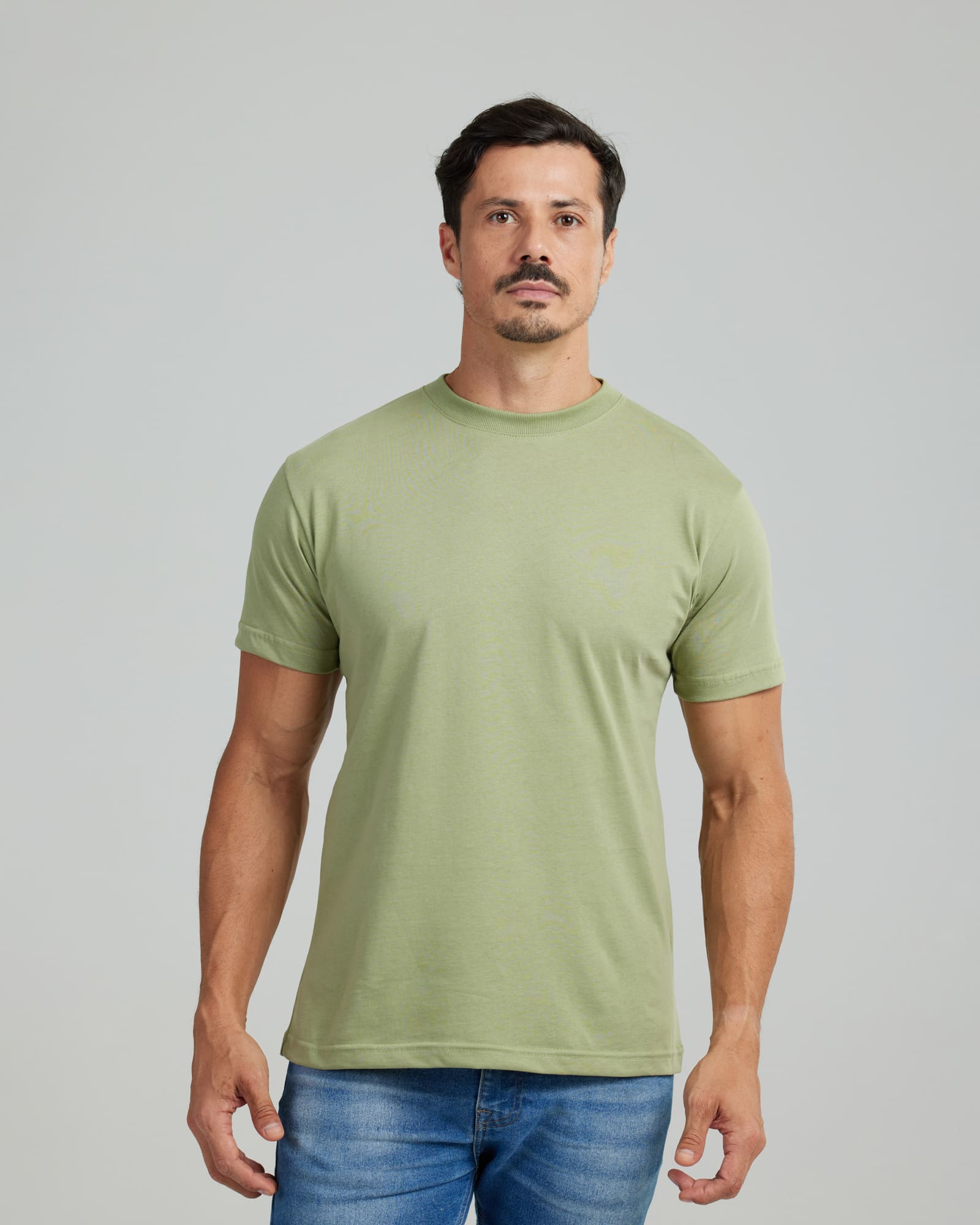 Camiseta Prime Cotton Verde Oliva — Lunfe Atacado — foto 8