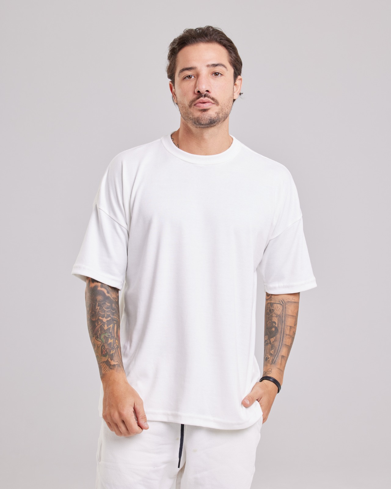 Camiseta Oversized Suedine Peruano — Lunfe Atacado — foto 4