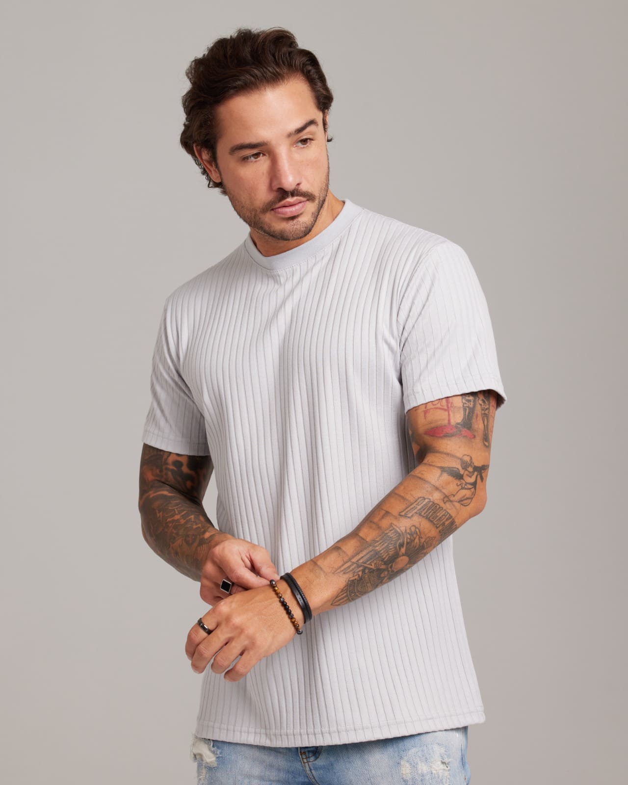 Camiseta Lisa Plissé Texture Atacado