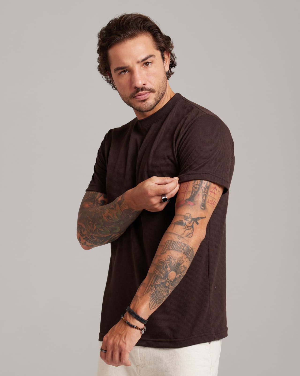 Camiseta Ripple Texture — Lunfe Atacado — foto 7