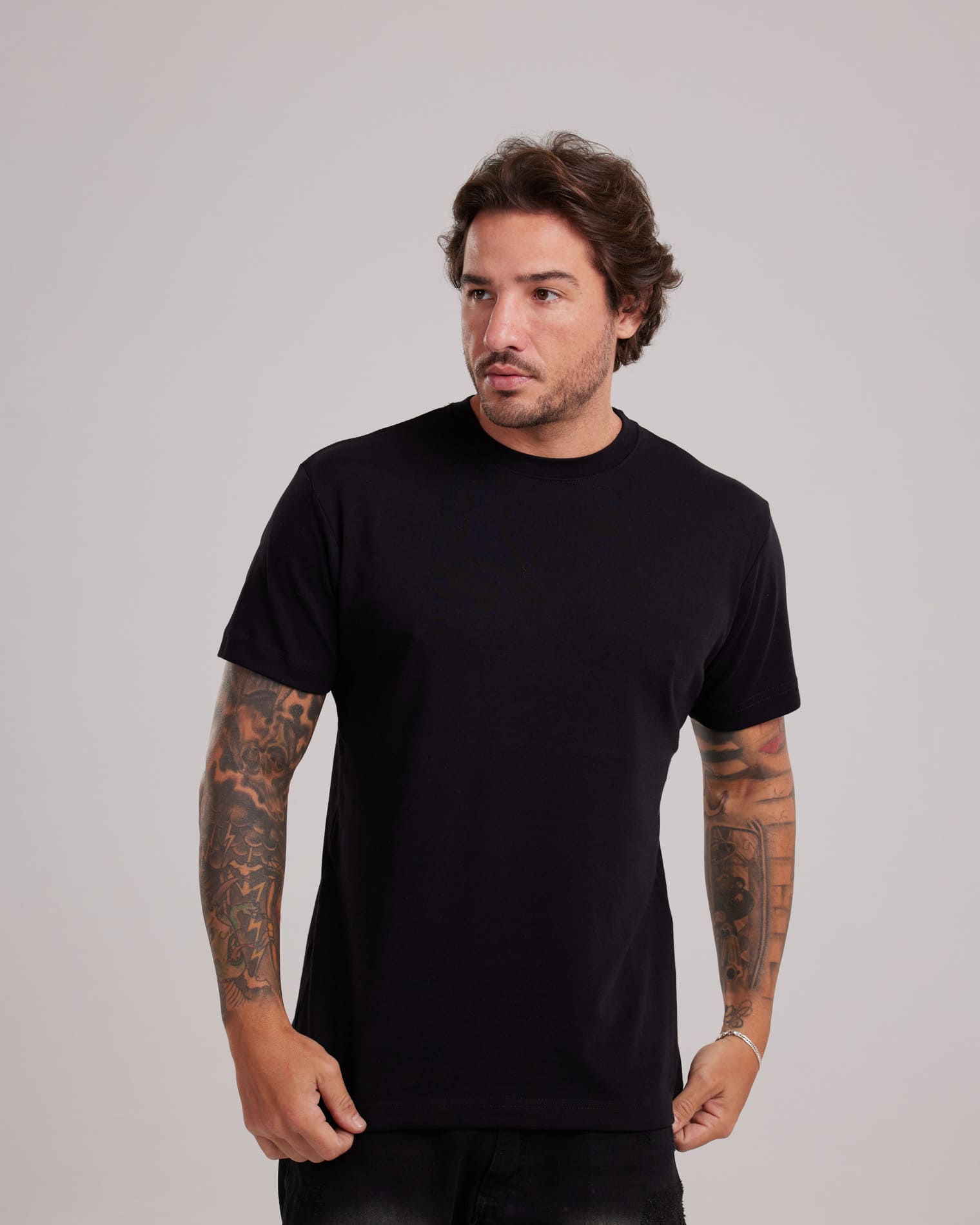 Camiseta Suedine Light Preto — Lunfe Atacado — foto 5