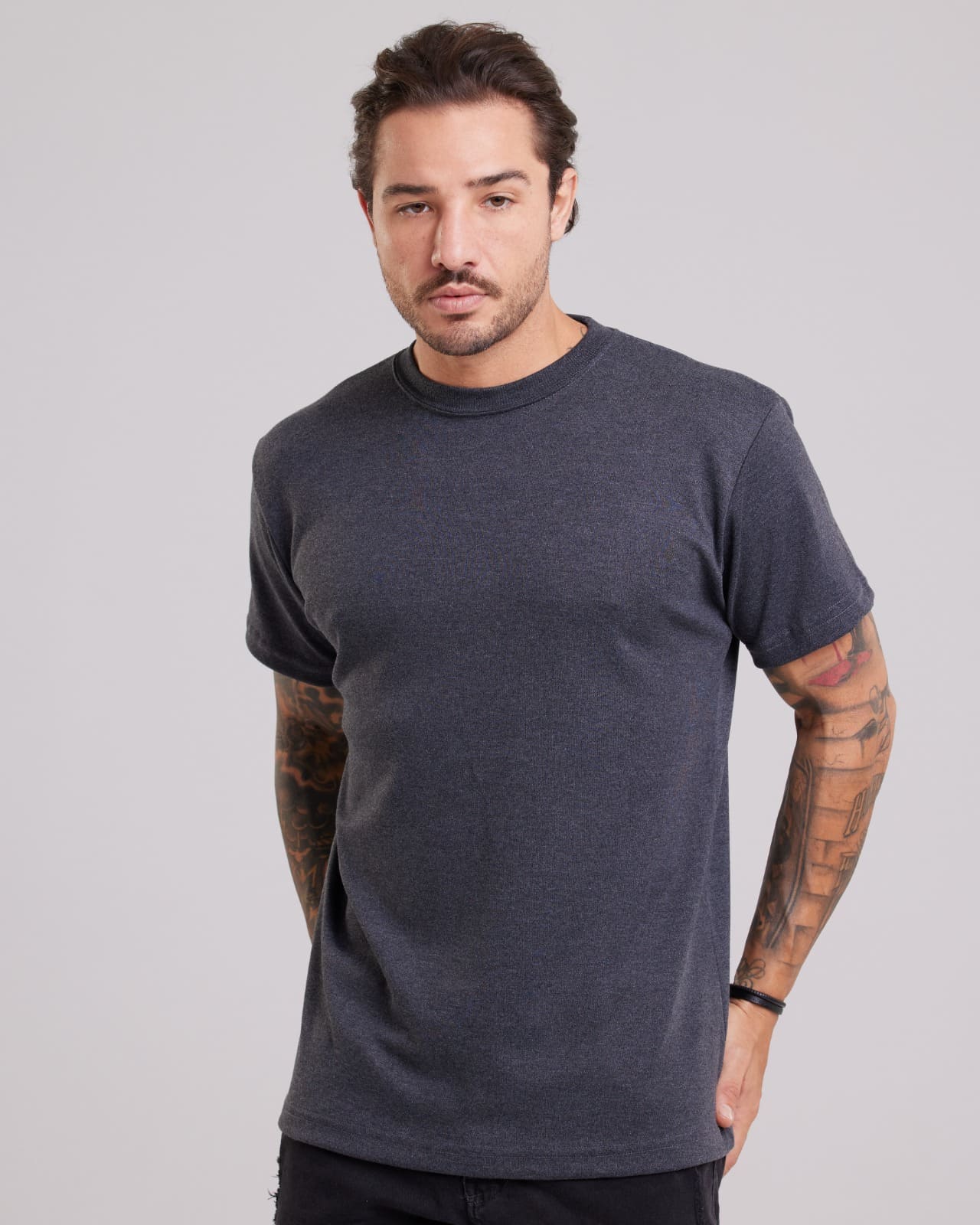 Camiseta Suedine Peruano Preto — Lunfe Atacado — foto 5