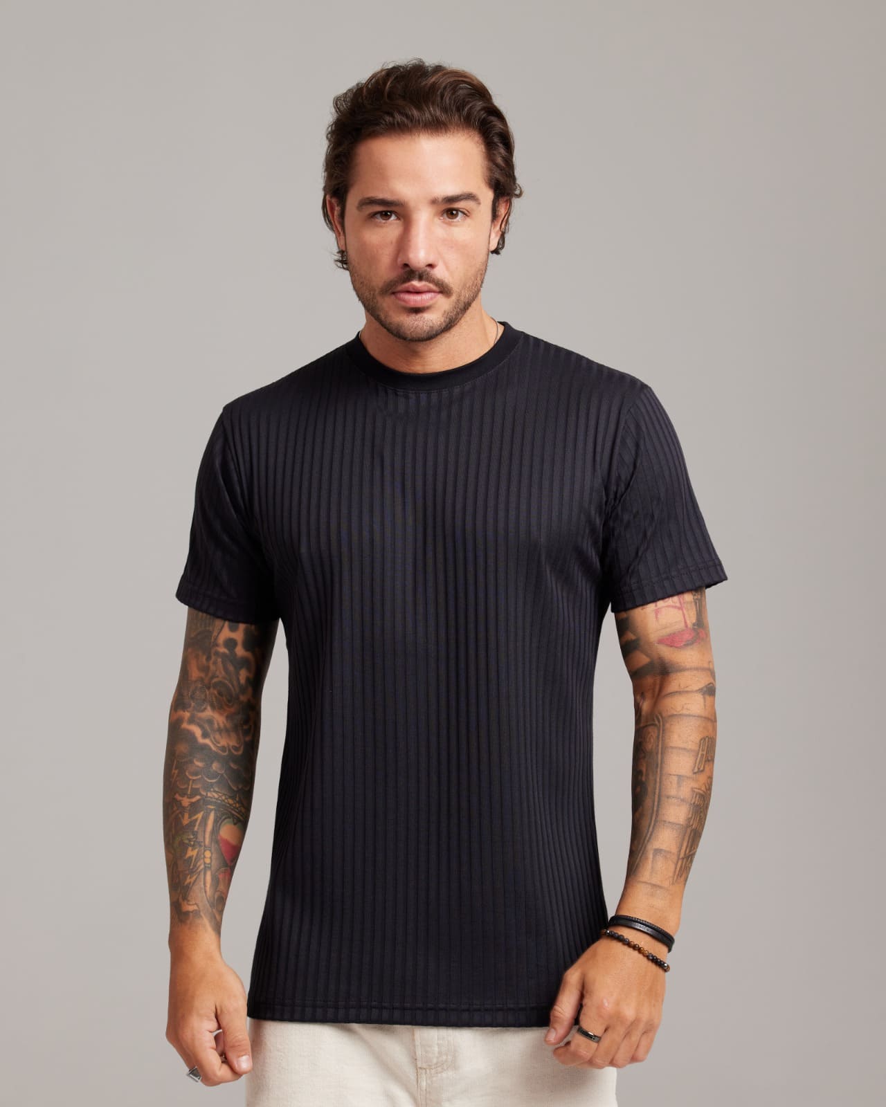 Camiseta Plissé Texture — Lunfe Atacado — foto 5