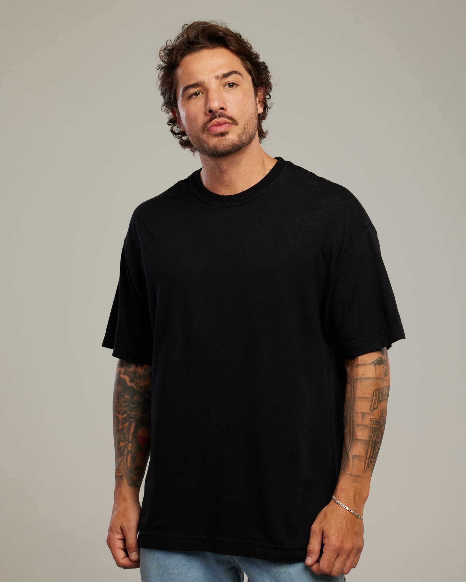 Camiseta Oversized Drop Shoulder — Lunfe Atacado — foto 3