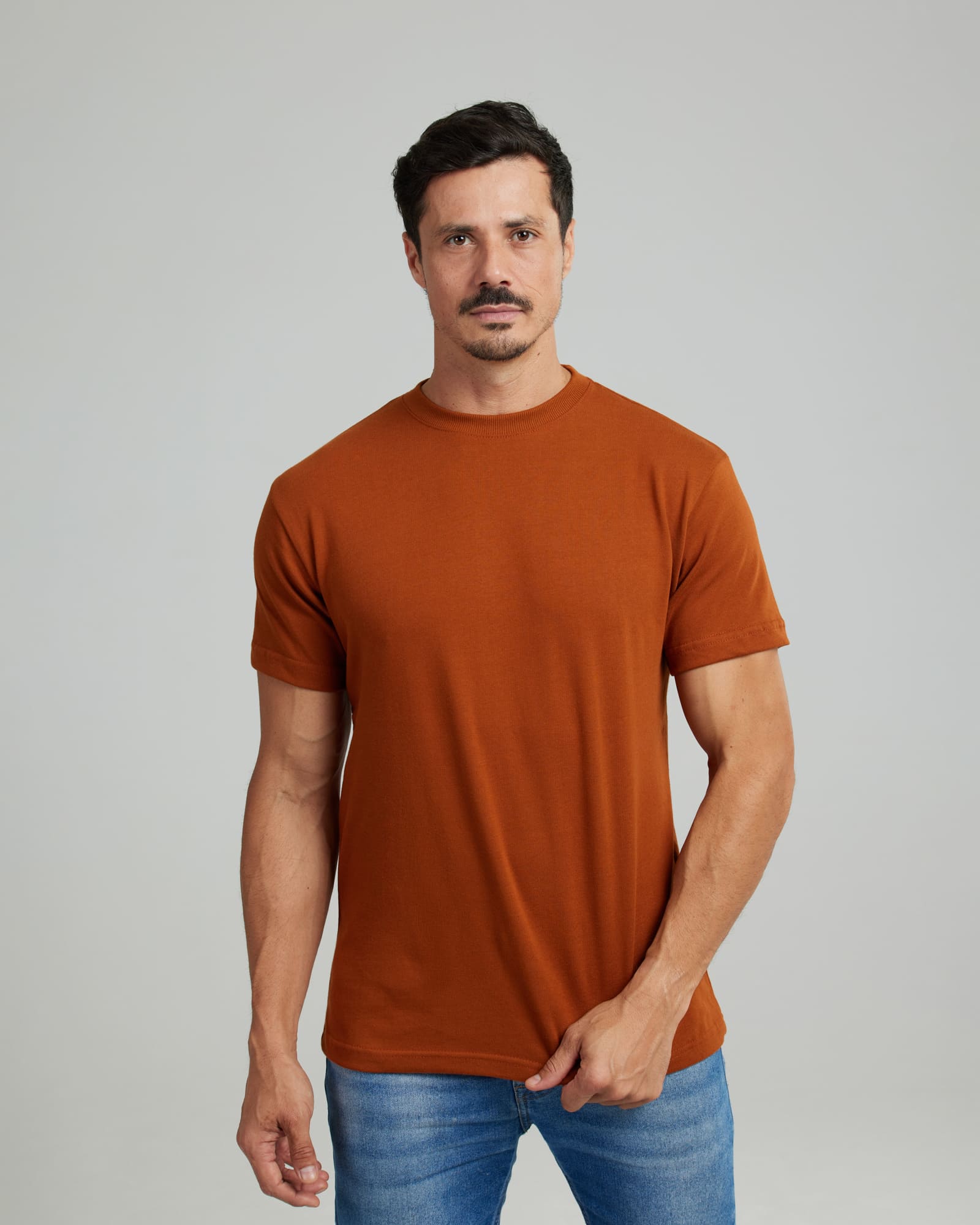 Camiseta Malhão Compact Terracota — Lunfe Atacado — foto 3