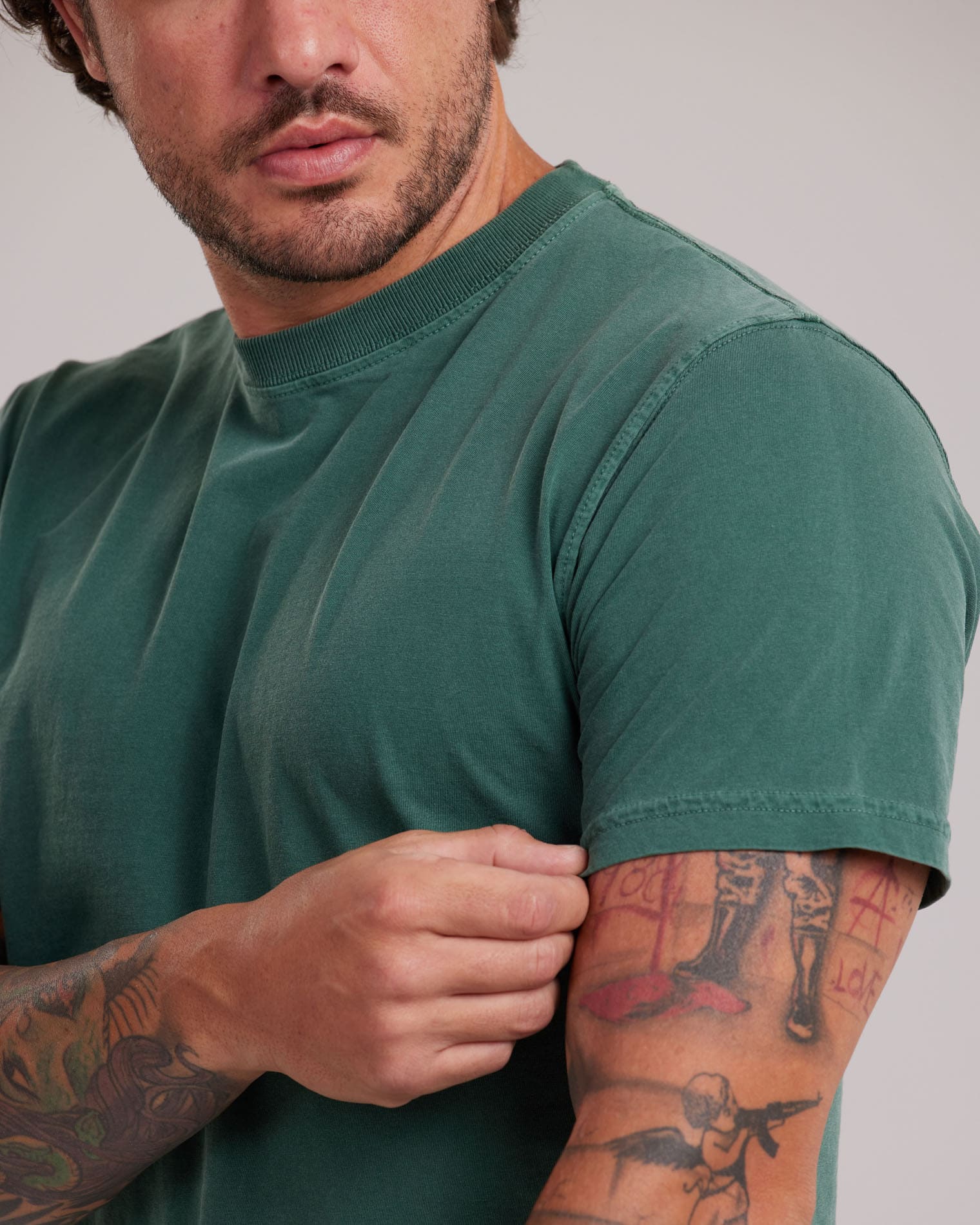 Camiseta Estonada Stone Wash Clássica — Lunfe Atacado — foto 9