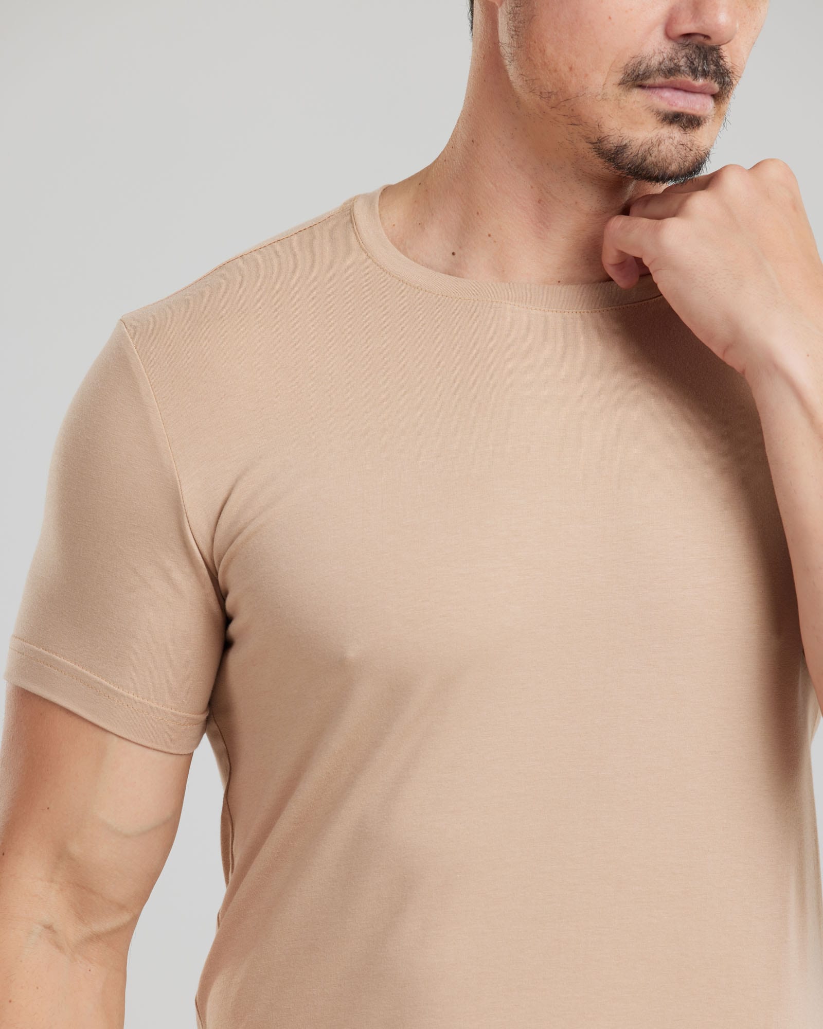 Camiseta Cotton Pima Slim Fit — Lunfe Atacado — foto 3