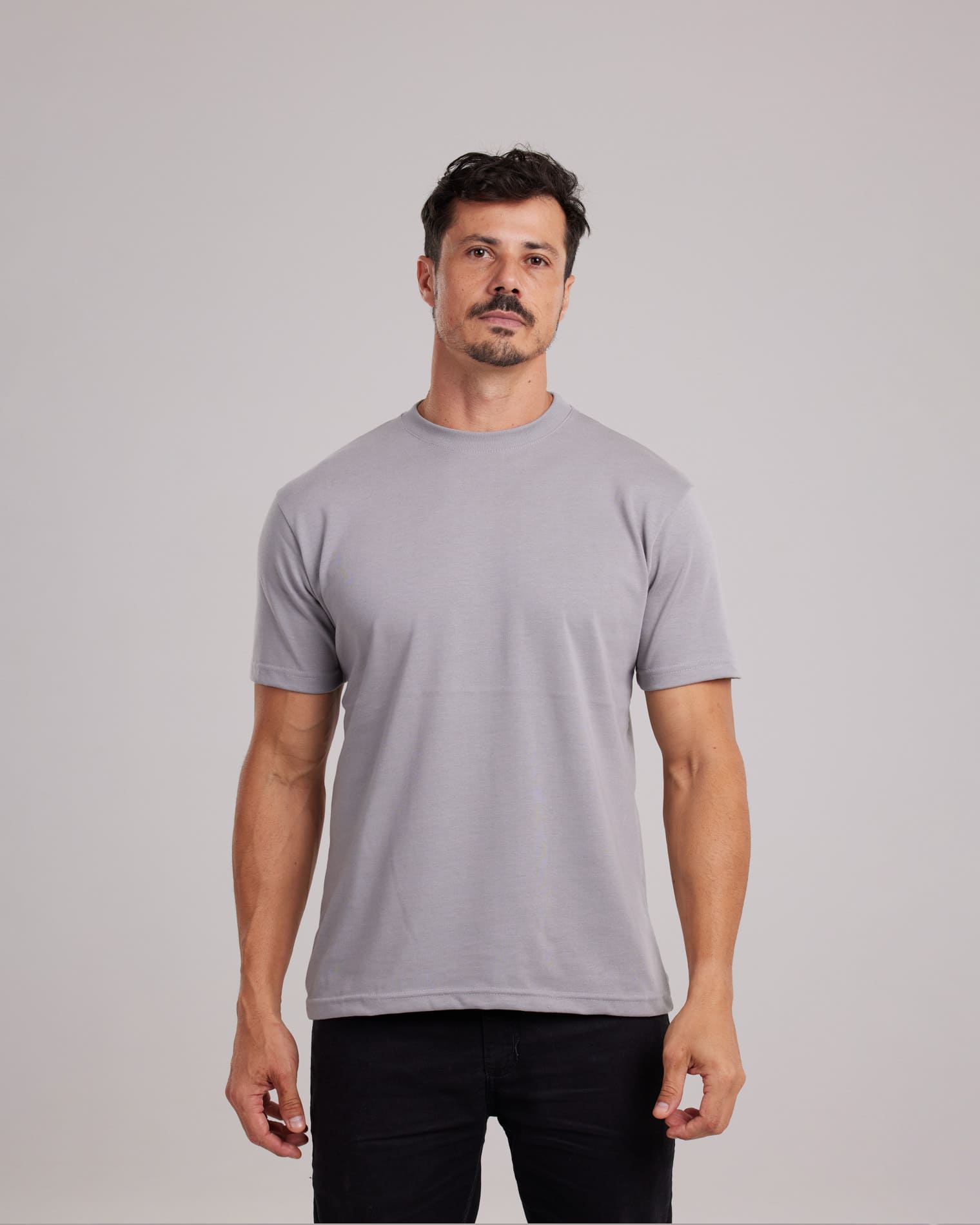Camiseta Chinese Cotton Heavyweight Cinza — Lunfe Atacado — foto 9