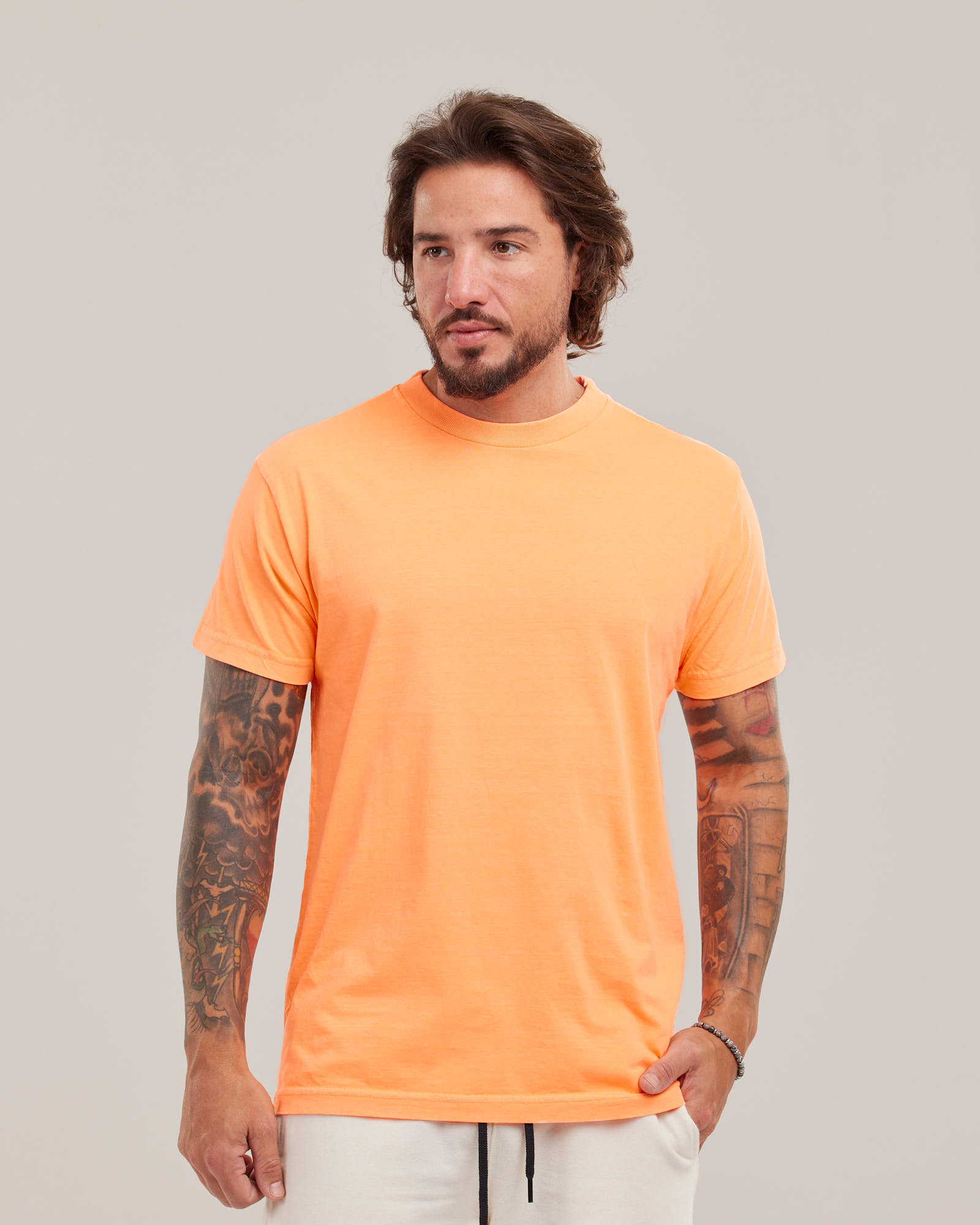 Camiseta Lisa Estonada Neon Atacado