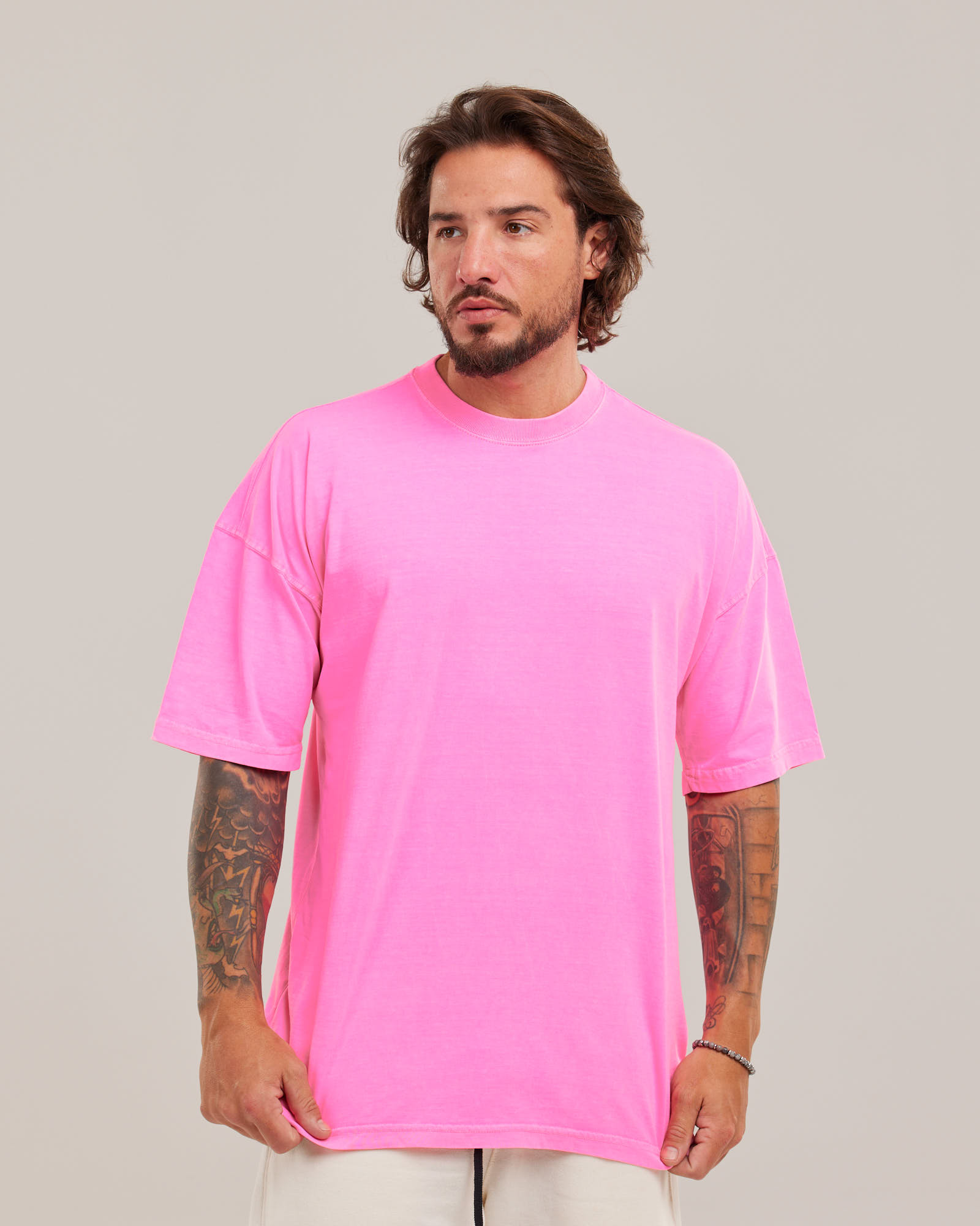 Camiseta Oversized Estonada Vintage — Lunfe Atacado — foto 2