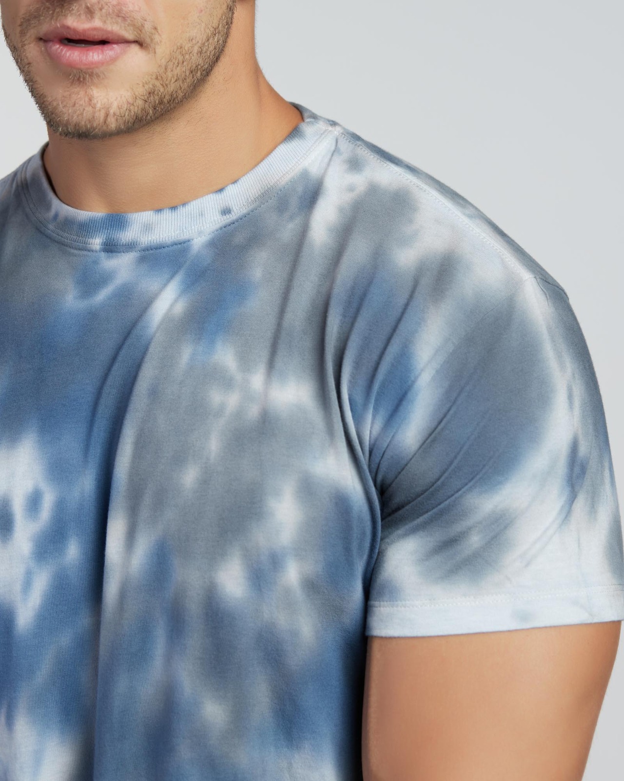 Camiseta Tie Dye Tie Dye Azul — Lunfe Atacado — foto 6