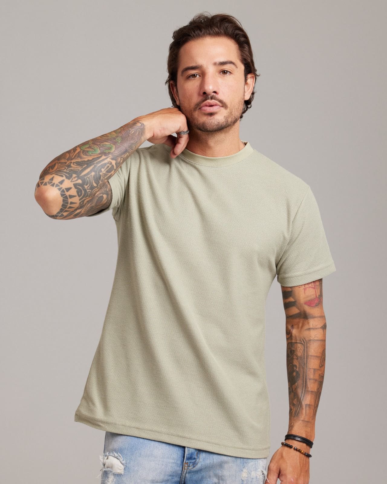 Camiseta Piquê Texture — Lunfe Atacado — foto 8
