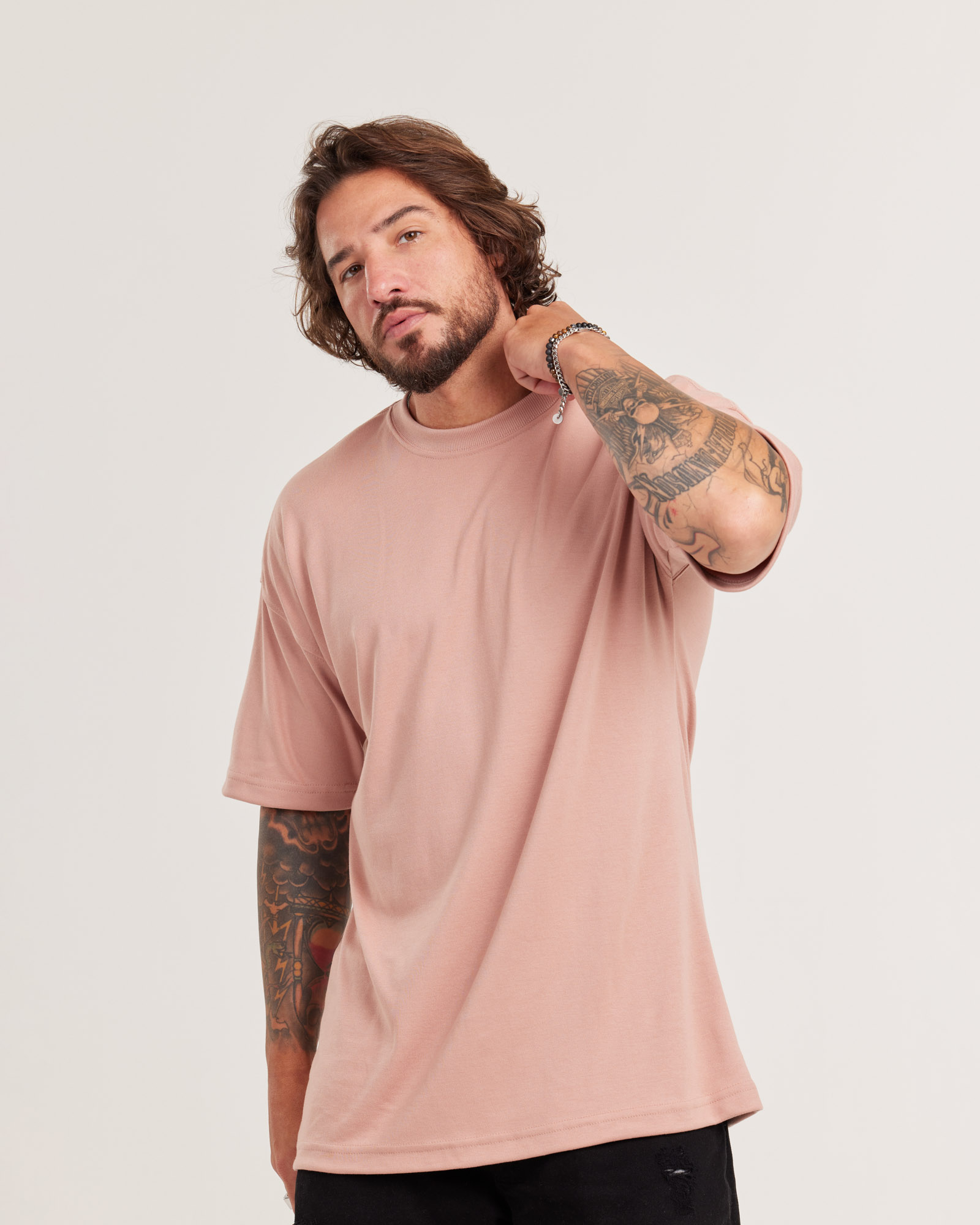 Camiseta Lisa Oversized Malhão Suedine Atacado