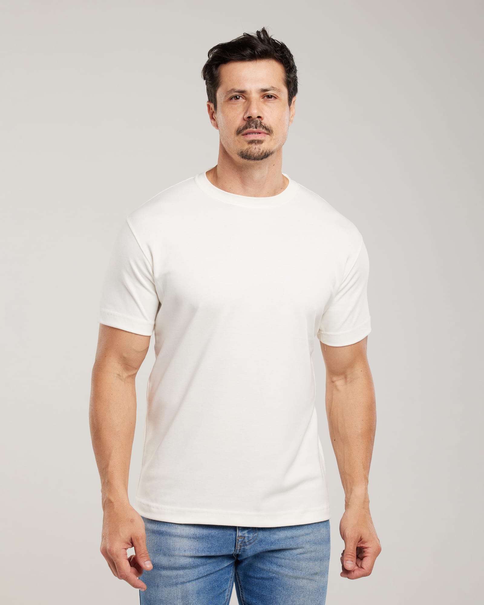 Camiseta Algodão Egípcio Regular Fit — Lunfe Atacado — foto 5