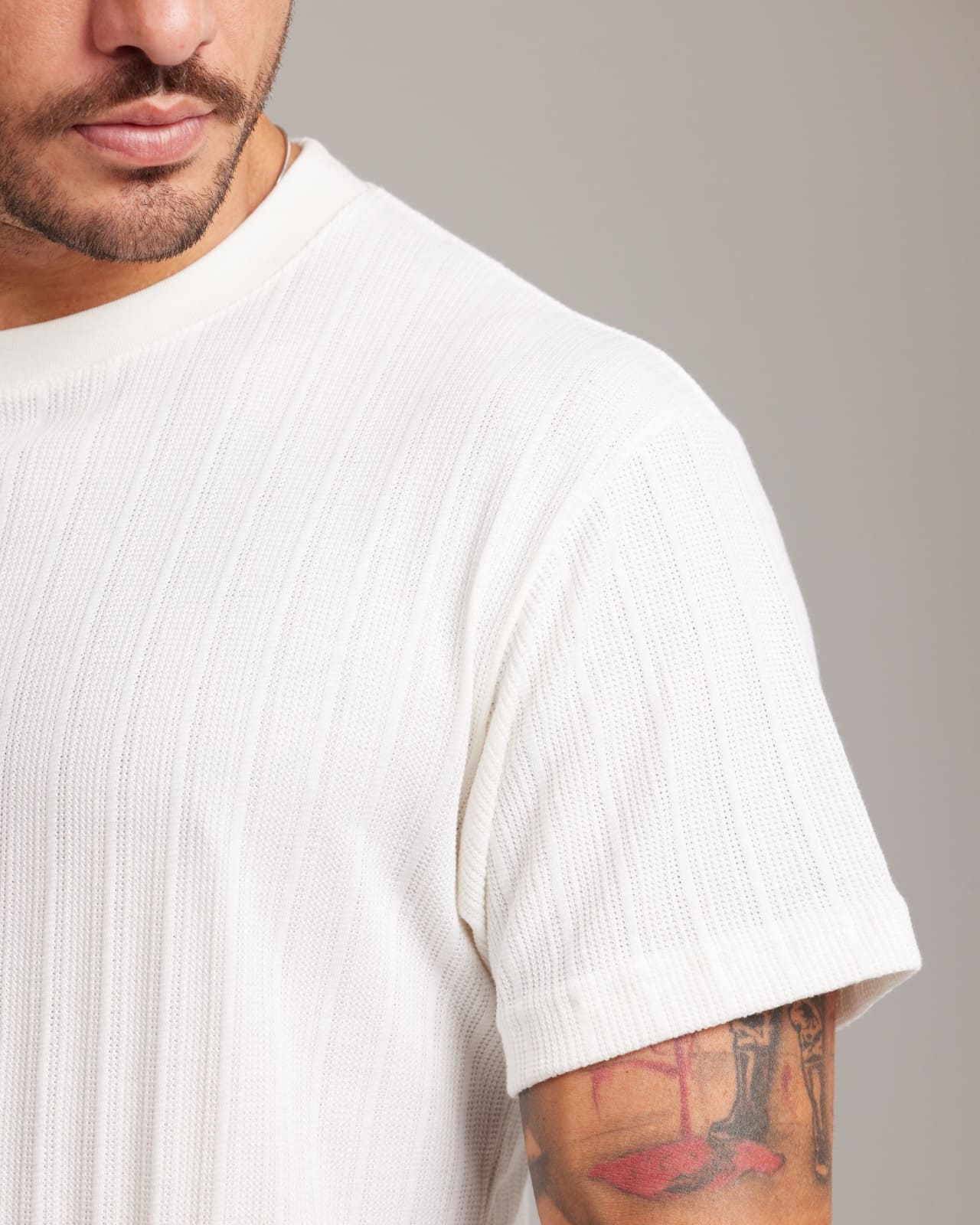 Camiseta Rib Wide Texture — Lunfe Atacado — foto 2