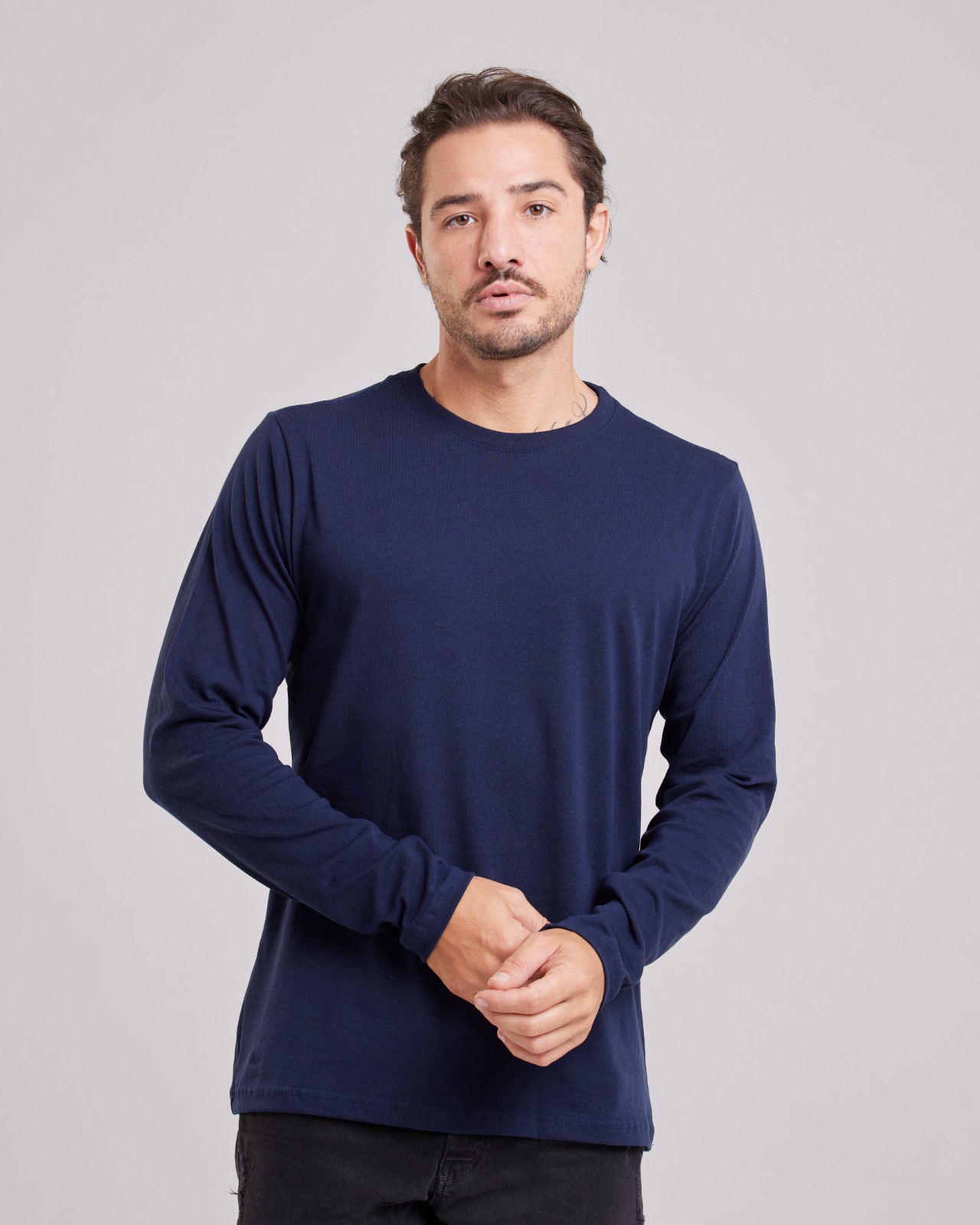 Blusa Manga Longa Básica — Lunfe Atacado — foto 3
