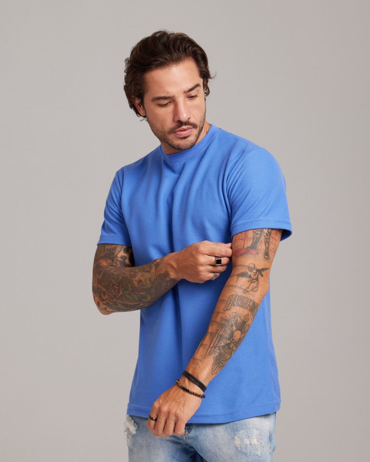 Camiseta Piquê Texture — Lunfe Atacado — foto 3