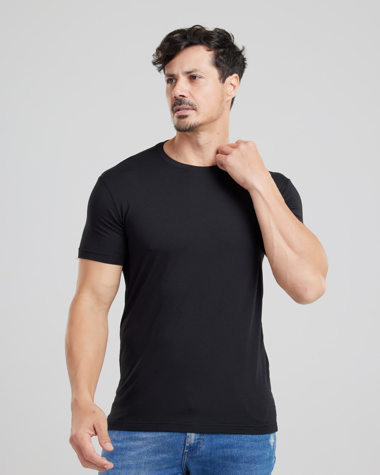 Camiseta Modal Tech Slim Fit — Lunfe Atacado — foto 5
