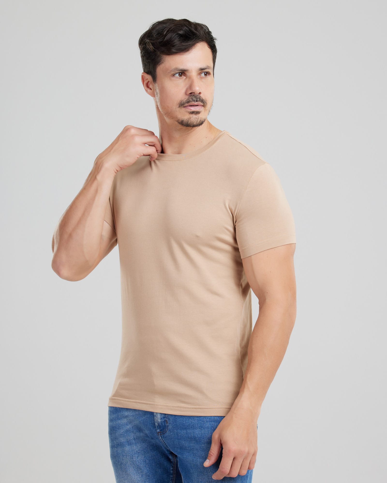 Camiseta Cotton Pima Slim Fit — Lunfe Atacado — foto 2