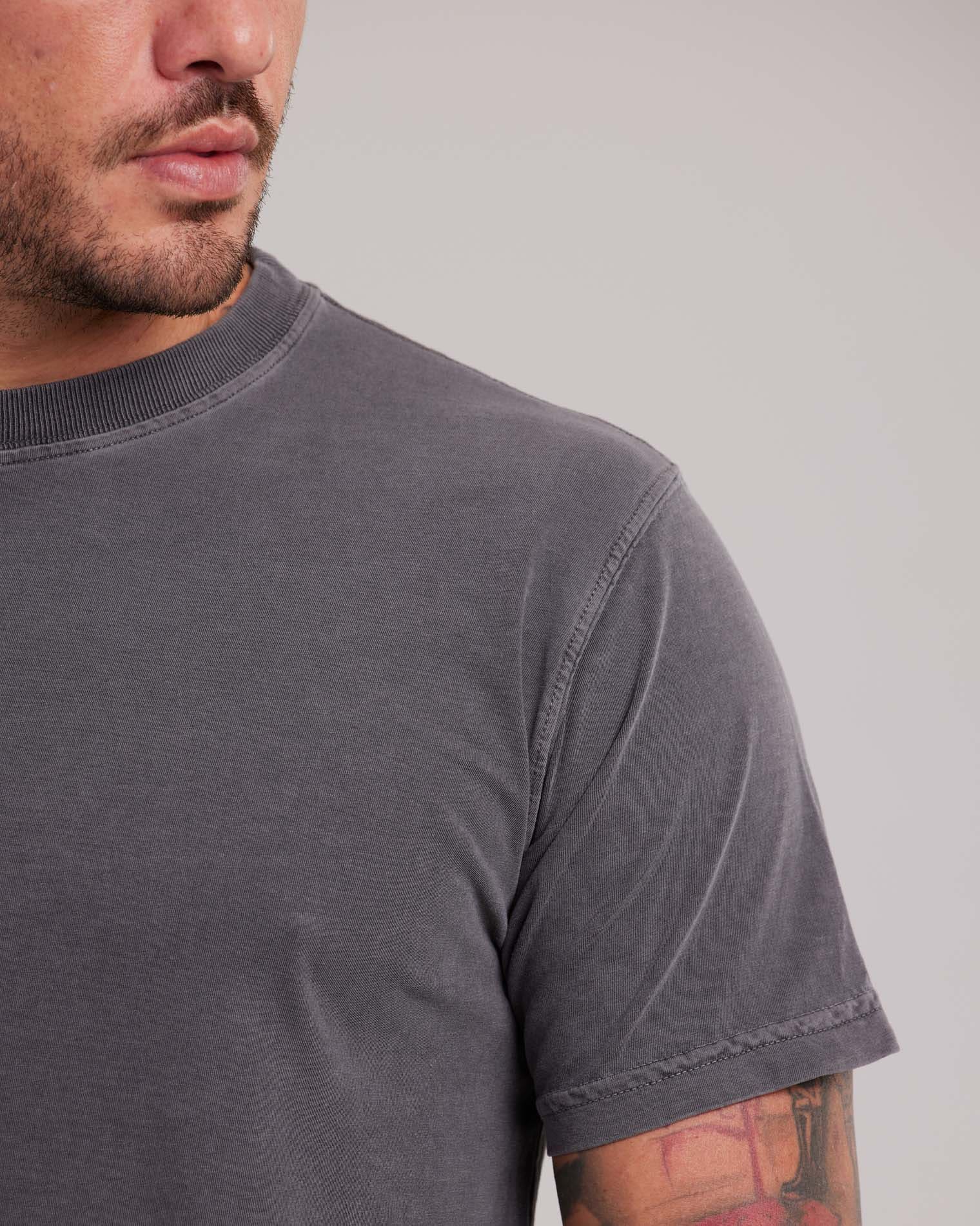 Camiseta Estonada Cores Vibrantes Preto — Lunfe Atacado — foto 4