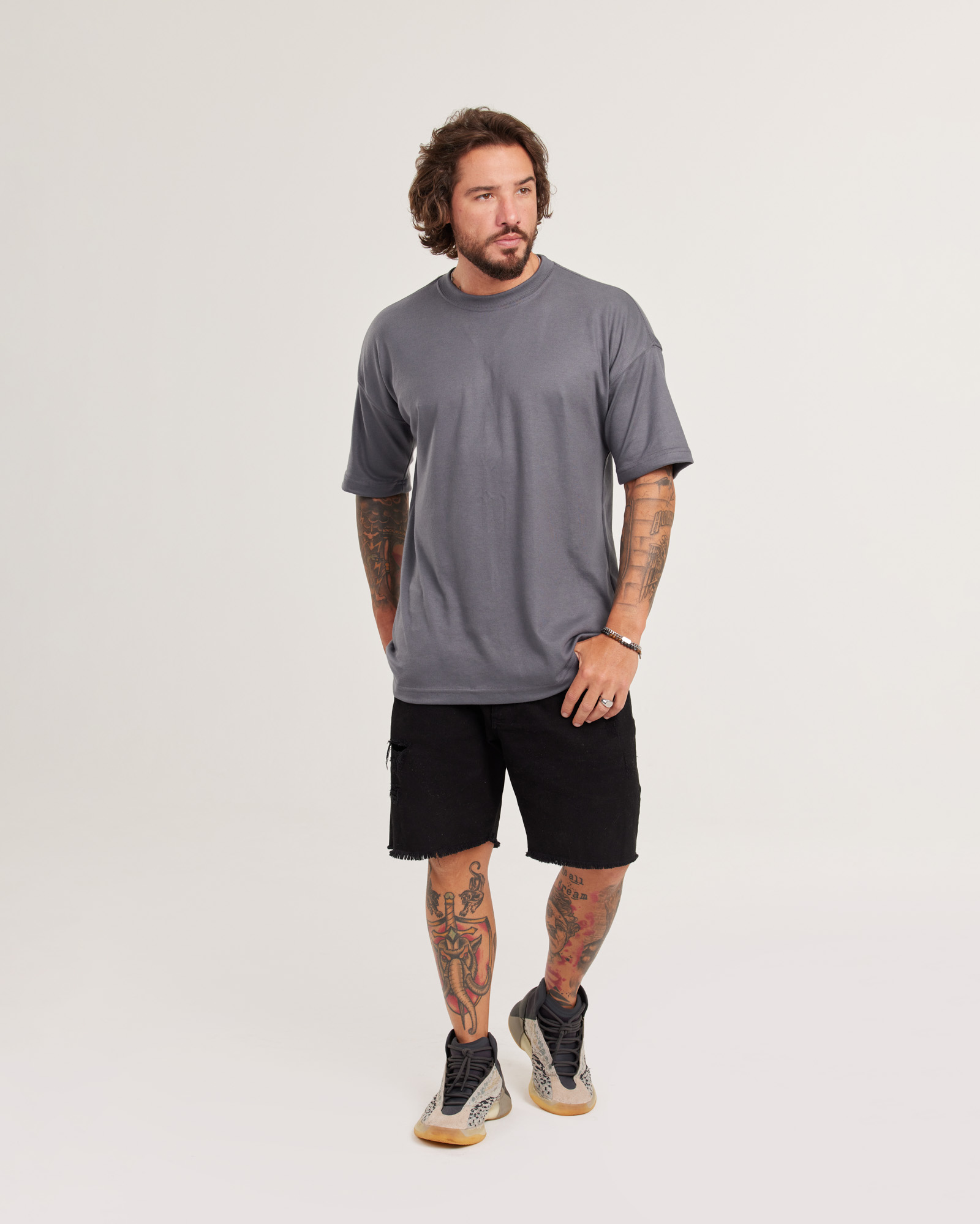 Camiseta Oversized Malhão Suedine — Lunfe Atacado — foto 7