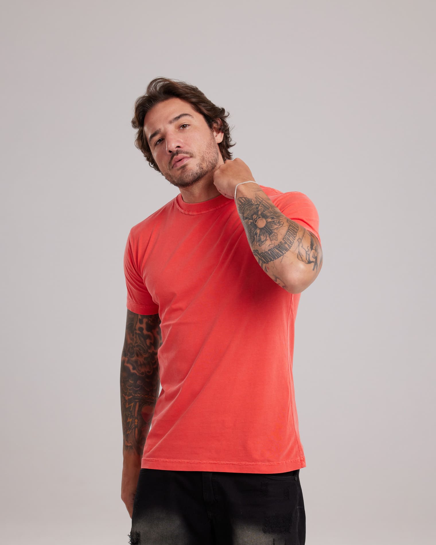 Camiseta Estonada Cores Vibrantes — Lunfe Atacado — foto 3