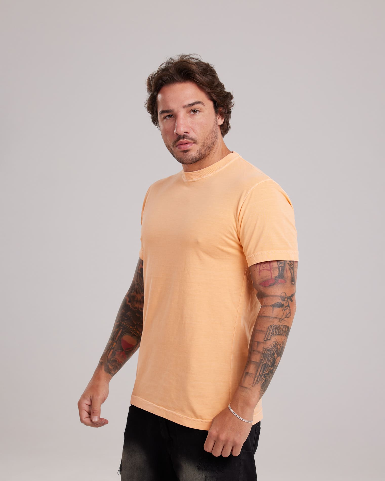 Camiseta Lisa Estonada Cores Vibrantes Atacado